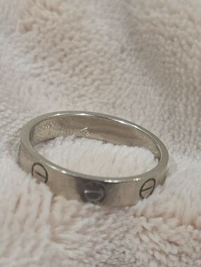 Cartier Love Ring small 18k white gold.